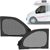 Magnetic Van Window Screens, Front Door Bug Mesh for Sprinter, Transit,Promaster and Other Vans &amp; Cars, Insect Screen Keep Bugs Out (Pair)