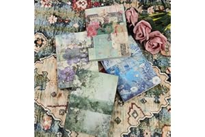 FMOACEN 400 PCS Vintage Scrapbook Paper Junk Journaling Supplies Decorative Paper Bullet Collage Basing Photo Scrapbooking Supplies Album Embellishment Art Craft Aesthetic Planners Scrapbook Gift