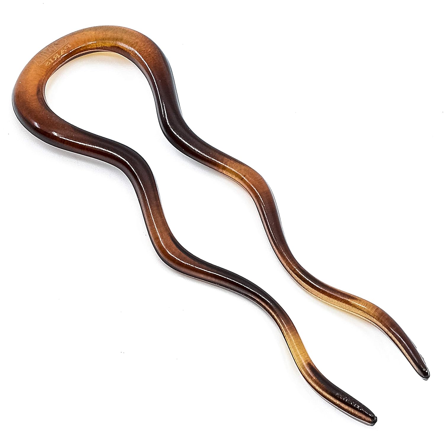 Camila Paris French Twist Stick Clip Pins, Large Wavy Hair Pins for Girls Spiral Updo, Fashion Flexible Durable and Styling Hair Accessories for Women, Made in France with Cellulose (4") : Beauty