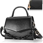 Small Crossbody Bags for Women Girls Trendy Top Handle Satchel Purses with Detachable Acrylic Chain