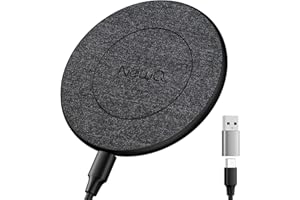 NewQ Wireless Charger, 15W Max Wireless Charging Pad for iPhone 15 14 13 12 11 X 8 Mini/SE/Pro/Max/Plus, Samsung Galaxy S23/S22/S21/S20/S10/S9/S8/S7/Note20/10/9/8, Air Pods/Pro/Galaxy Buds/+, 1 Pack