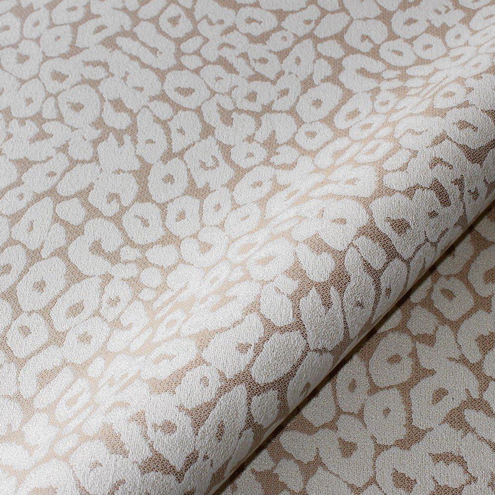 Joseph Noble Tan Cream Woven Leopard Animal Print Upholstery by The Yard Fabric