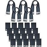 25 Pcs Winter Scarves Warm Winter Scarf Bulk Unisex Scarf with Fringe Men Women Wholesale Homeless Care Gift Christmas