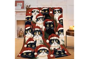 Nexlyth 40x50 Christmas Cat Blanket 50"X40"