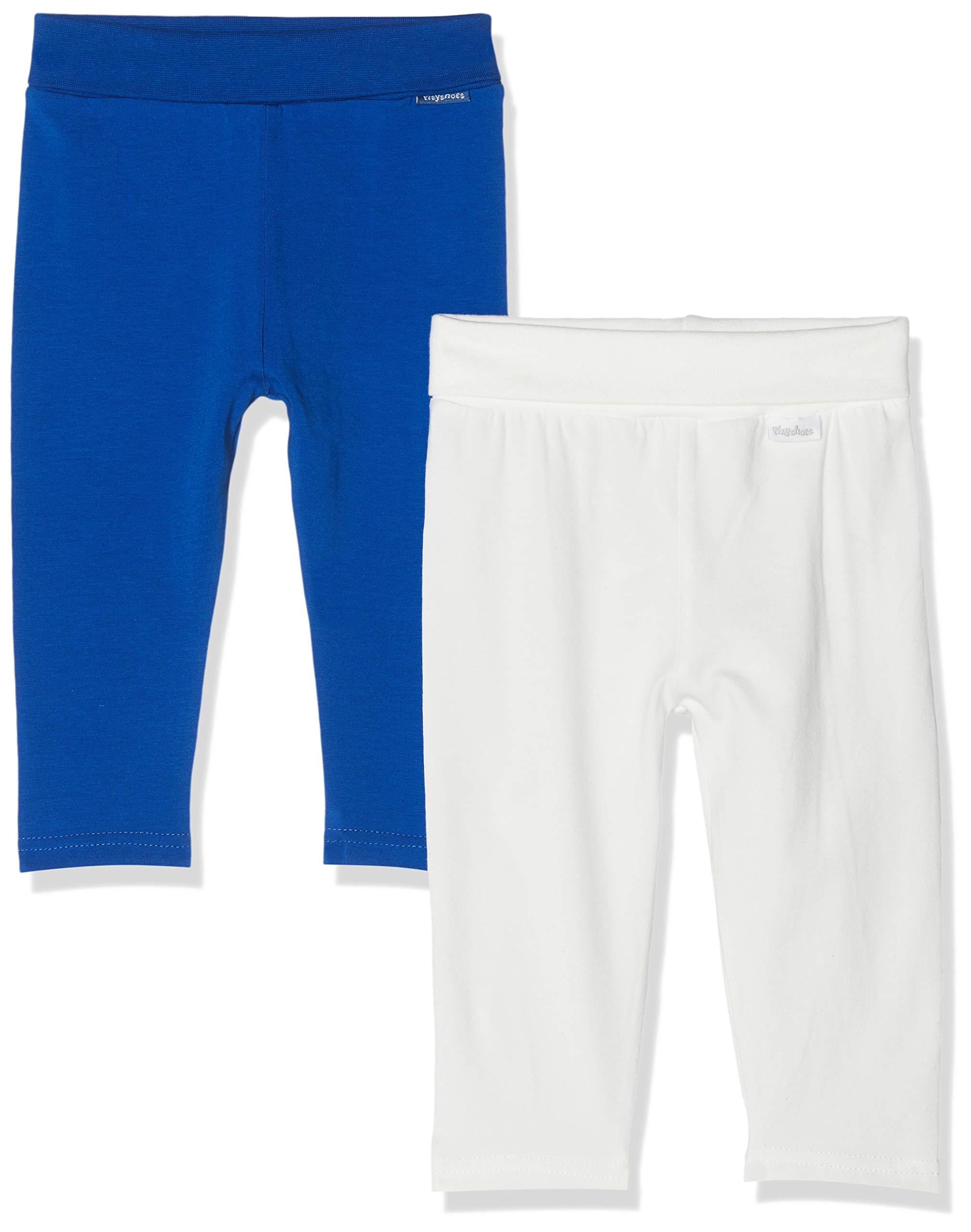 Playshoes Baby Leggings Blau-Natur Im 2er Pack, Blue (Sortiert 999), 24 (Size: 50/56) (Pack of 2)