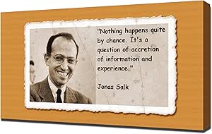 Amazon.com: Jonas Salk Quotes 31 - Canvas Art Print: Posters & Prints