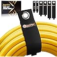 Storage Straps Christmas Stocking Stuffers for Men Gifts Gadgets Tools Extension Cord Organizer(6-Pack) Storage Cable Straps 
