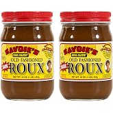 Savoie's Old Fashioned Dark Roux 16 oz Jars, Pack of 2, Vegetable Oil Jarred Cajun Roux Base for Louisiana Gumbo, Stews, Gravies, Sauces, Fricassee and Rice Dishes