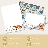 TGSC Foxy Tales Gifted Stationery Ballpoint Pen 32 A5 Papers 16 Envelopes view 4
