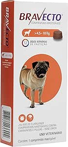 Bravecto Cães 4, 5 até 10kg, 250mg Bravecto para Cães, 4, 5 até 10kg ...