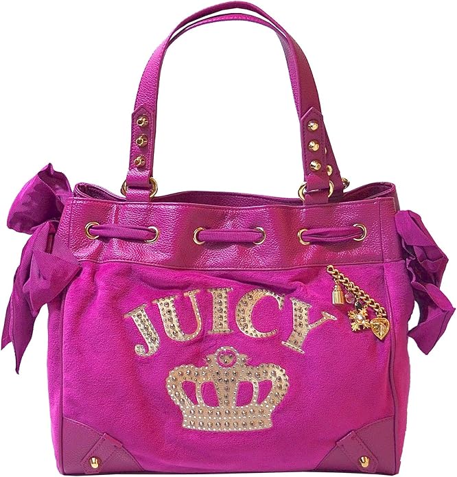 Juicy Couture Royal Iconic Velou Daydreamer Tote Shoulder