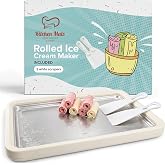 Extra Large Rolled Ice Cream Maker - (14"x10") - Ice Cream Roller Maker | Make Instant IceCream w/the Family, Manual Roll Your Own IceCream, Roll Ice Cream Tray