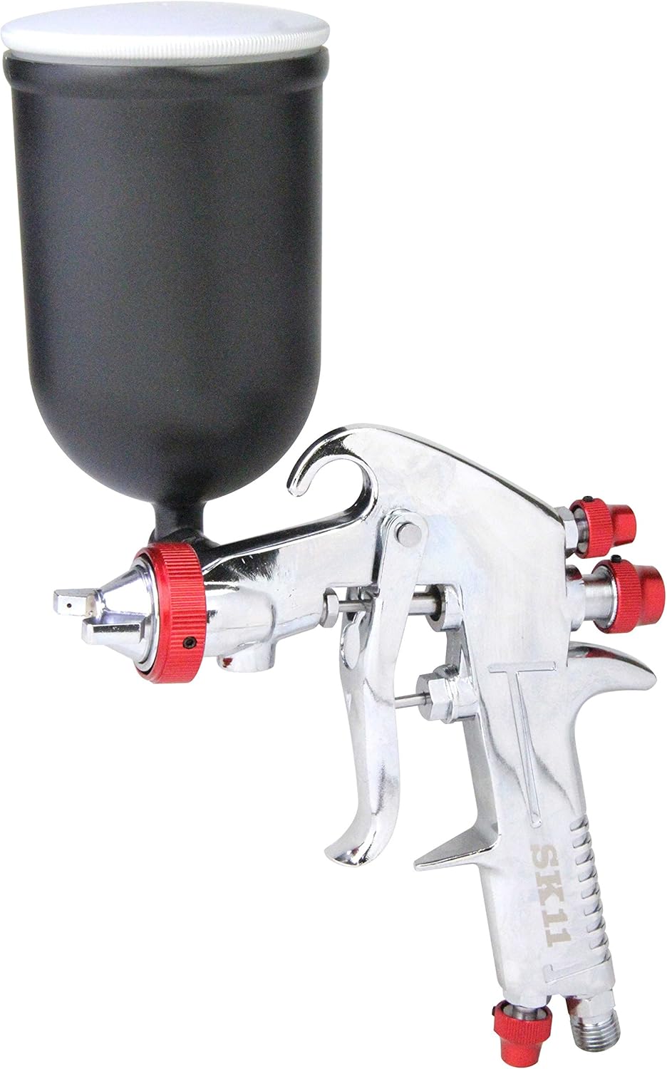 Sk11 ハンドエアースプレーガン 重力式 口径1 3mm カップ容量 400cc Spgk 13g スプレーガン 塗料カップ Amazon