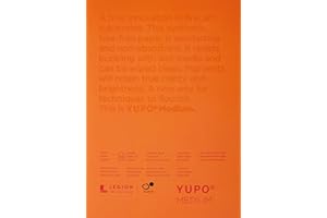 Legion Paper Yupo Medium Pads 5"X7" 10 Sheets/Pkg-White 74lb, Multicolor Count