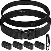 VISMIX Nylon Duty Belt 2" Hook Lining Outer With Loop Inner, Key Holder and Belt Keepers