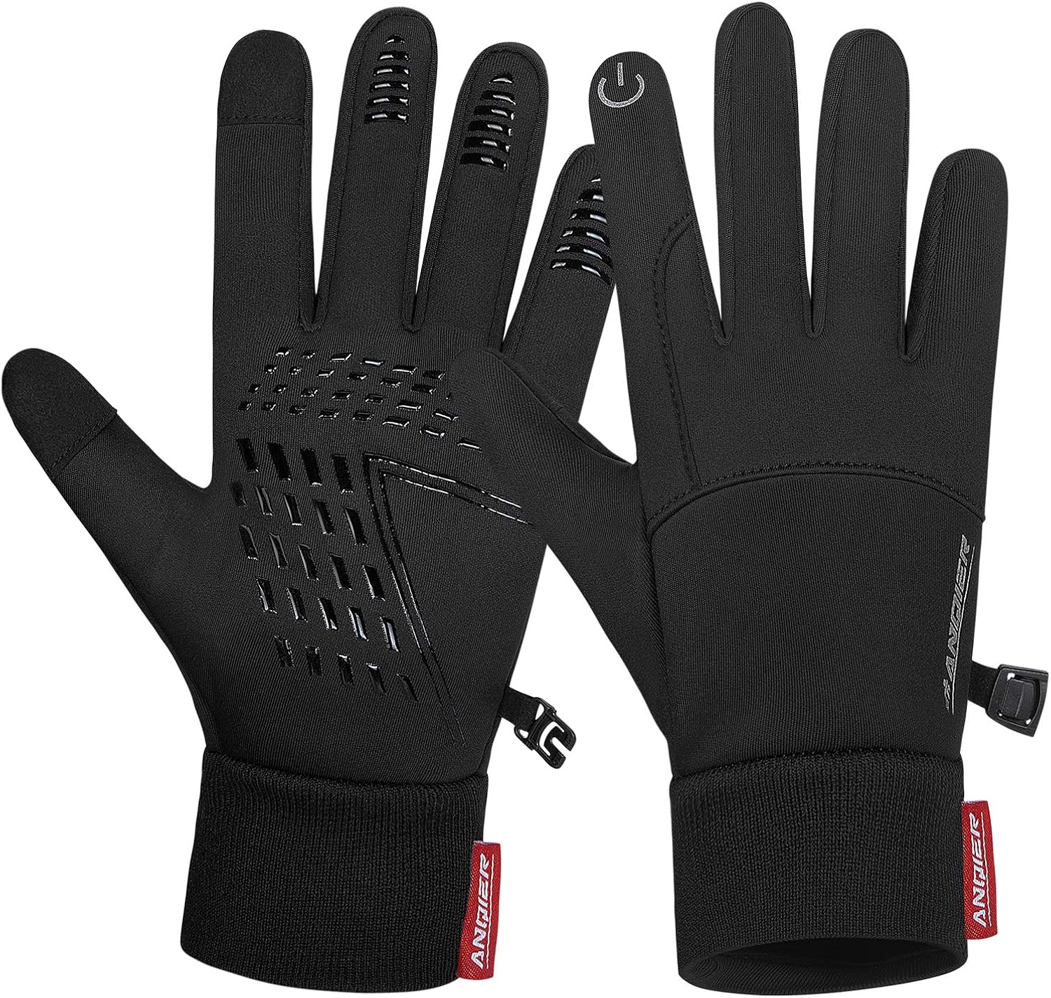 Lapulas Winter Thin Thermal Gloves, Touch Screen AntiSlip Cycling