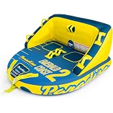 Paradise Water Sports - Emerald Coast Towable Tube, 1-2 and 1-3 Riders | Designed for Boating Use, Solo or Multiple Riders, EVA Padding, Speed Inflation Valve, Reinforced Nylon Stitching