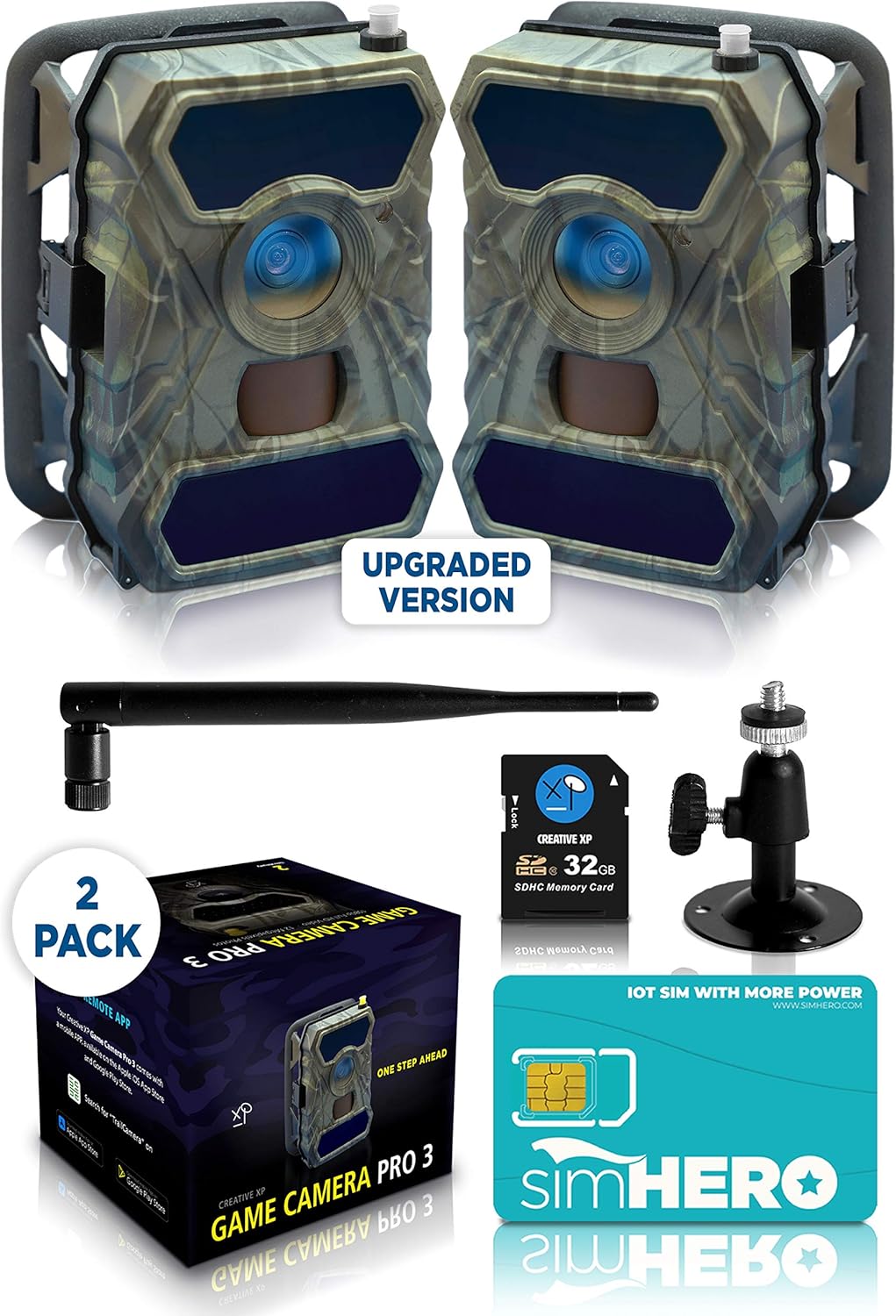 CREATIVE XP 3G Cellular Trail Cameras Outdoor WiFi Full HD Wild Game Camera with