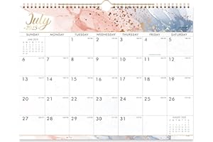 LEMOME Calendar 2025-2026 - Wall Calendar 2025-2026, 18 Months Calendar, Jul. 2025 - Dec. 2026, 14.8 x 11.4 Inches with Julian Dates