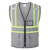 HATAUNKI Reflective Safety Vest for Men Women Hi