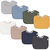 Gerber Unisex Baby Muslin 8 Pack Drooling Bibs