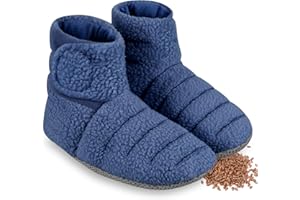 REVIX Microwave Booties for Cold Feet & Discomfort Relief, Heated Slippers for Women & Men with Moist Heat Therapy, Microwava