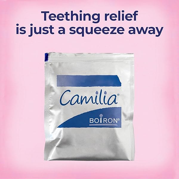 BOIRON CAMILIA TEETHING DROPS FOR DAYTIME AND NIGHTTIME RELIEF OF PAINFUL OR SWOLLEN GUMS AND IRRITABILITY IN BABIES – 30 COUNT
