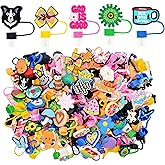 Wholesale 200PCS Random Different Straw Cover For Stanley Cup,No Repeats,Lot Cute Mixed 10MM 0.4in Straw Toppers for Small Business/School Reward/Party Favor