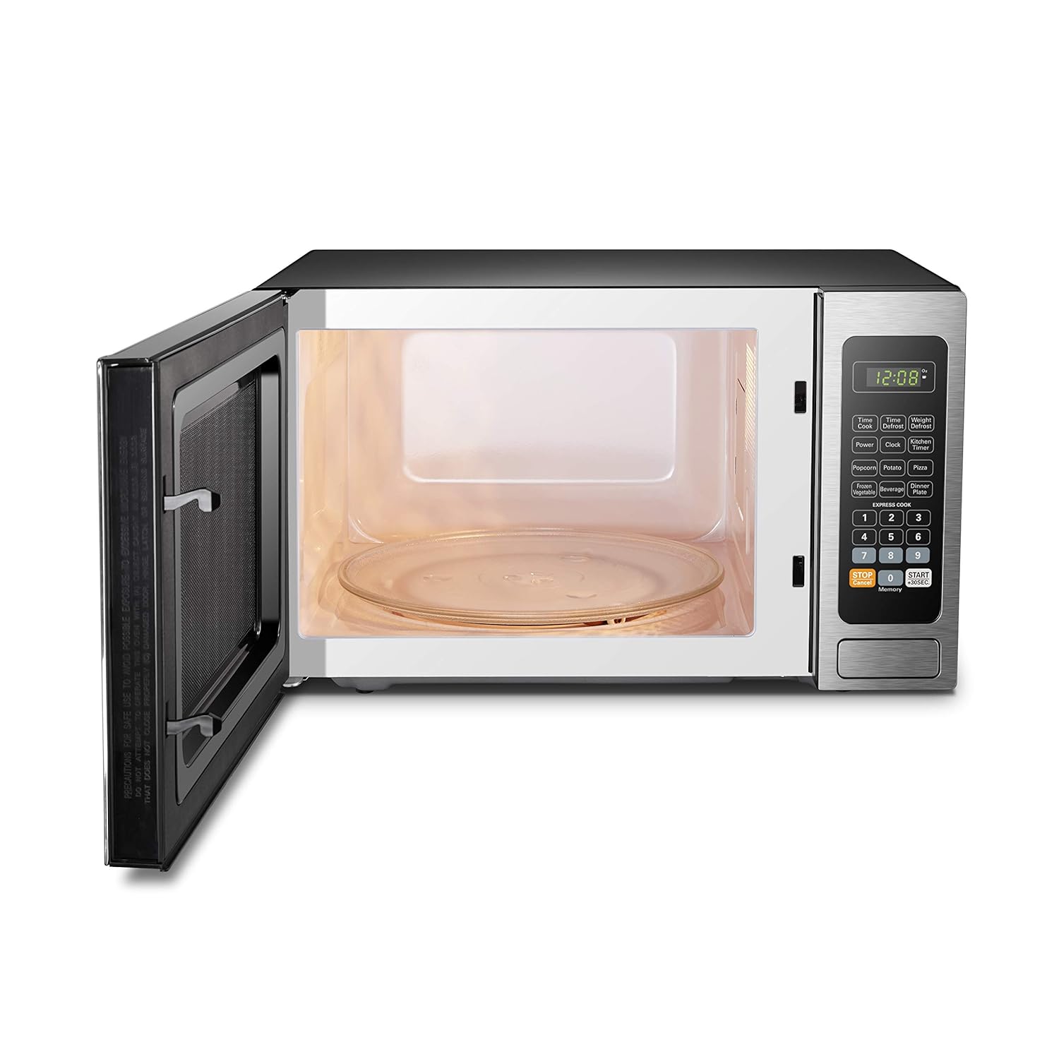 Home BLACK+DECKER EM720CB7 Digital Microwave Oven with Turntable Push