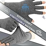 SyeJam Arthritis Gloves Fingerless Grey Medium 1 Pair view 5