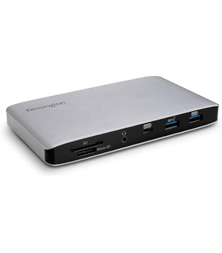 Station D'Accueil Thunderbolt 3 & USB-C Kensington SD5560T - 2 Sorties 4K, Charge 96W, 10 Ports - Pour Mac Et PC - 4