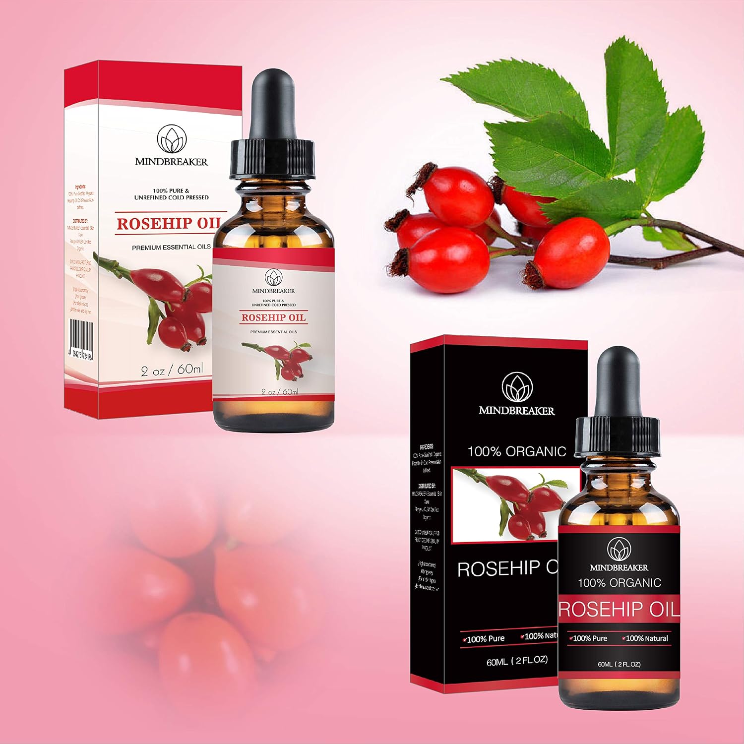 100% Pure Rosehip Seed Oil for Face Nails, Hair and Skin- 100% Pure & Natural Certified Organic, Natural Moisturizer - Image 5