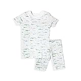 Boy's Short Sleeve Shark Print Pajama Set