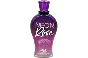 Devoted Creations Neon Rose Tanning Lotion with Natural Bronzers 12.25 oz