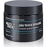 NIZORICK Men's 360 Wave Pomade, Hair Styling Pomade - Strong Hold,Layered Waves(150g/5.29oz)