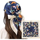 RIIQIICHY Women Head Hair Scarf Like Satin Silk Scarf Sleeping Hair Wrapping Night 27.5"