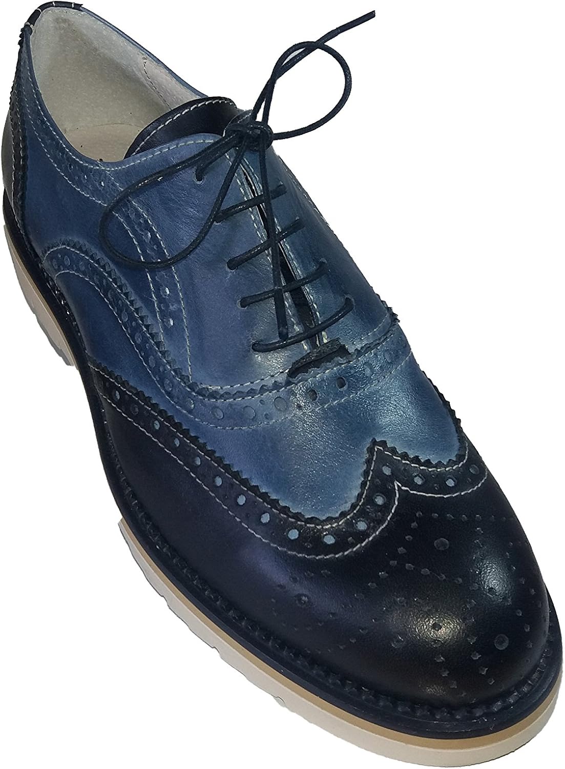 Stringate Nere Eleganti In Pelle Con Cuciture A Coda Di Rondine ALESYA | Scarpe&Scarpe - Foto 7