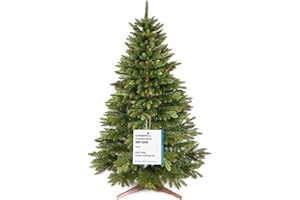 PURE LIVING INTERIOR DESIGN Artificial Christmas Tree 6ft - Premium Realistic Artificial Christmas Tree Looks Real Wooden Stand and Storage Bag - Xmas Tree - Artificial Christmas Trees by Pure Living