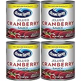 Ocean Spray Jellied Cranberry Sauce (Pack of 4) 8 oz Mini Cans