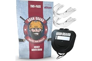 Goon Guard Hockey Mouth Guard Strapless - Hockey Mouth Guard for Adults & Braces: 2X The Impact Absorption, Made in The USA, 