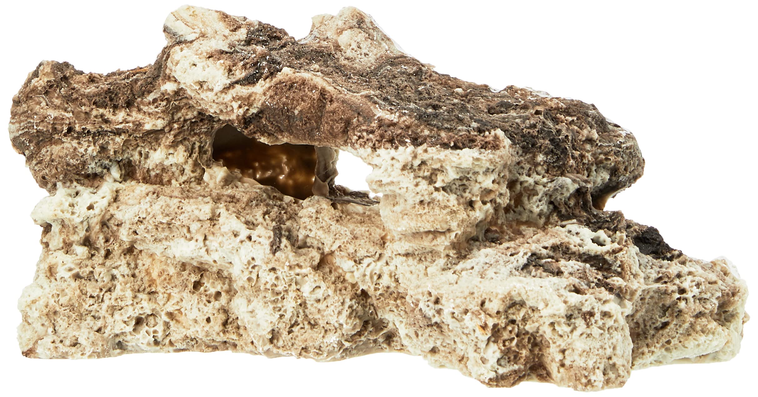 Rosewood Stackable Reef Rock Buff Aquarium Decor, Large