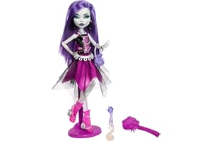 Monster High Booriginal Creeproduction Doll, Spectra Vondergeist Collectible Reproduction with Doll Stand, Diary, and Pet Ferret Rhuen