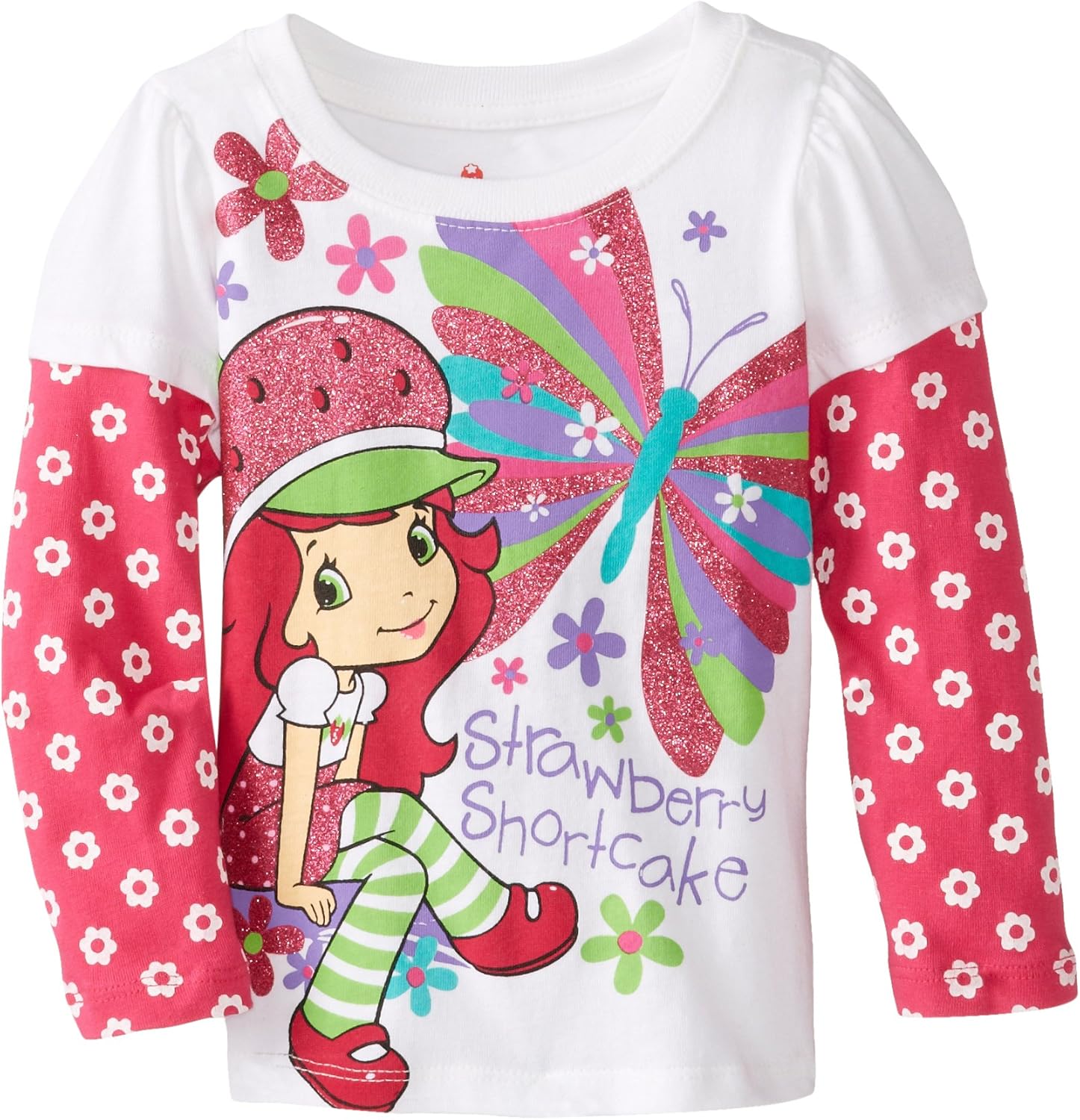Strawberry Shortcake Little Girls' Flower Long Sleeve T