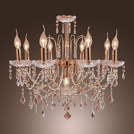 Lightinthebox Veneziano Lampadario Di Cristallo 9 Bracci Lampadario Lampada A Sospensione Lampadario Di Apparecchi Di Illuminazione Per Soggiorno Camera Da Letto Sala Da Pranzo O 80 Cm Amazon It Illuminazione