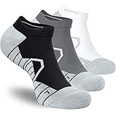 Hylaea Athletic Running Socks Cushion Padded Moisture Wicking Low Cut