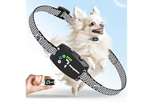 FURRYASTRO Bark Collar for Small Medium Dogs. Dog Bark Collar with No Shock Safe & Humane Mode，Barking Collar with 7 Adjustable Sensitivity & 3 Adjustable Beep & Vibration Modes
