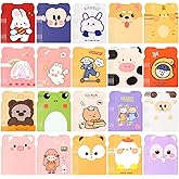 100pcs mini notebooks bulk party favors small cute pocketbook kawaii cartoon animal journal mini notepads for Christmas Classroom Prizes Gift College Ruled Pages back to school supplies for student