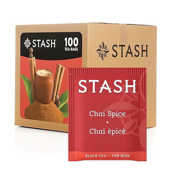STASH TEA CHAI SPICE BLACK TEA, BOX OF...
