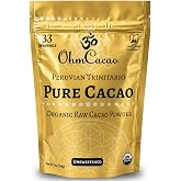 Organic Cacao Powder - Raw Cocoa Powder Unsweetened for Baking &amp; Hot Chocolate | Heavy Metal Tested, Non-Alkalized, High Flavanol &amp; Theobromine | Ceremonial Grade Cacao, Sugar-Free (33 Servings)