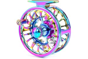 Sougayilang Fly Fishing Reel, Size 5/6,7/8 CNC-Machined Aluminum Alloy Fly Reel,Powerful Lightweight Fly Reels for Trout Fishing